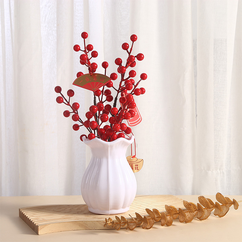 Manufacturer wholesale rose lotus leaf shape bottle imitation ceramic vase fashionable simple vase hydroponic vase dried flower vase