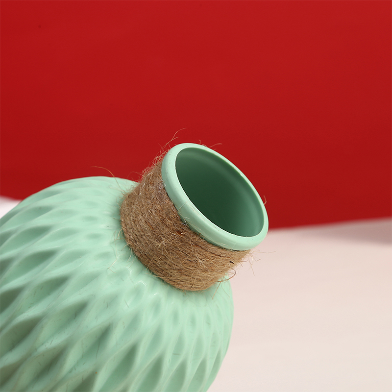 Plastic Flowerpot Factory Handmade Twist Stick Vase Fashion Ornaments Simulation Decoration Housewarming Red Fruit Ornaments Bottle